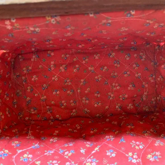 Vintage - Caro Nan - Basket Purse Painted Mushrooms Ladybug - Picture 14 of 15